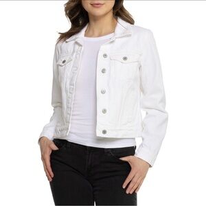 Vintage Streetwear Society white denim jacket.